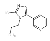 4-propyl-3-pyridin-3-yl-1H-1,2,4-triazole-5-thione结构式