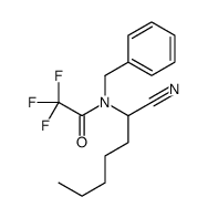 N-benzyl-N-(1-cyanohexyl)-2,2,2-trifluoroacetamide Structure