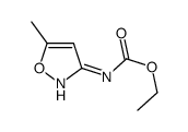 (5-甲基-3-异恶唑基)氨基甲酸乙酯结构式
