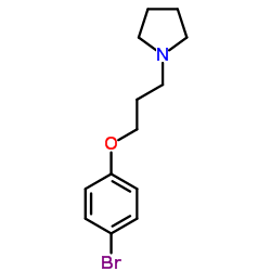 1-[3-(4-Bromophenoxy)propyl]pyrrolidine结构式