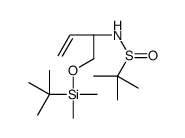 (S)-N-((S)-1-(TERT-BUTYLDIMETHYLSILYLOXY)BUT-3-EN-2-YL)-2-METHYLPROPANE-2-SULFINAMIDE structure