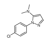 2-(4-chlorophenyl)-N,N-dimethylpyrazol-3-amine结构式