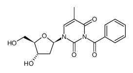 Thymidine, 3-benzoyl- Structure