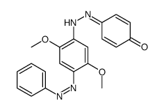p-[[2,5-dimethoxy-4-(phenylazo)phenyl]azo]phenol structure