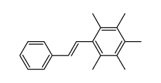 (E)-1,2,3,4,5-pentamethyl-6-styrylbenzene结构式