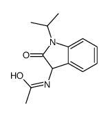 N-(1-Isopropyl-2-oxo-2,3-dihydro-1H-indol-3-yl)acetamide结构式