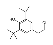 2,6-ditert-butyl-4-(2-chloroethyl)phenol结构式