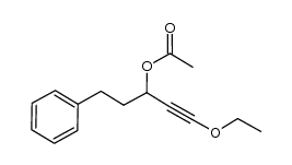 3-acetoxy-1-ethoxy-5-phenyl-1-pentyne Structure
