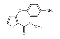 3-(4-氨基苯氧基)-2-噻吩羧酸甲酯结构式