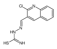 [(2-chloroquinolin-3-yl)methylideneamino]thiourea结构式