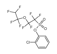 2-chlorophenyl 1,1,2,2-tetrafluoro-2-(1,1,2,2-tetrafluoroethoxy)ethanesulfonate结构式