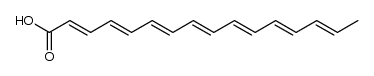 hexadeca-2,4,6,8,10,12,14-heptaenoic acid结构式