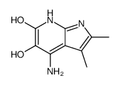 4-Amino-5-hydroxy-2,3-dimethyl-1,7-dihydro-6H-pyrrolo[2,3-b]pyrid in-6-one Structure