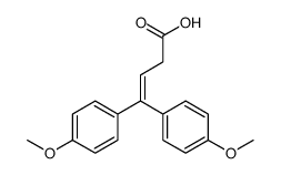 4,4-bis(4-methoxyphenyl)but-3-enoic acid结构式
