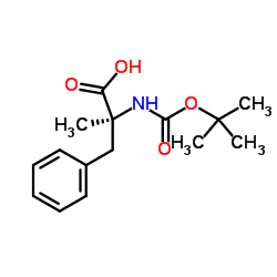 Boc-α-Methyl-L-phenylalanine Structure