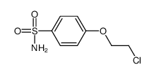 4-(2-chloroethoxy)benzenesulfonamide结构式