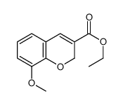 8-METHOXY-2H-CHROMENE-3-CARBOXYLIC ACID ETHYL ESTER结构式