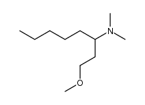 3-dimethylamino-1-methoxyoctane结构式