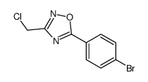 5-(4-溴苯基)-3-(氯甲基)-1,2,4-噁二唑结构式