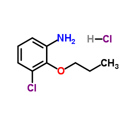 3-Chloro-2-propoxyaniline hydrochloride (1:1) Structure