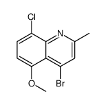 4-bromo-8-chloro-5-methoxy-2-methylquinoline Structure