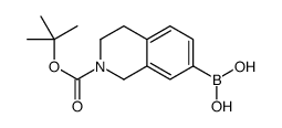 2-(叔丁氧基羰基)-1,2,3,4-四氢异喹啉-7-基硼酸结构式