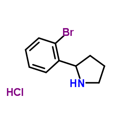 2-(2-Bromophenyl)pyrrolidine hydrochloride Structure