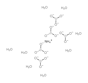 ammonium pentaborate octahydrate structure