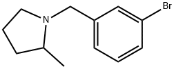 1-[(3-溴苯基)甲基]-2-甲基吡咯烷结构式