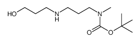 tert-butyl (3-((3-hydroxypropyl)amino)propyl)(methyl)carbamate Structure