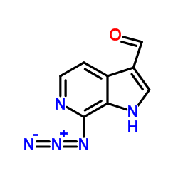 7-Azido-1H-pyrrolo[2,3-c]pyridine-3-carbaldehyde structure