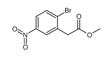 2-(2-溴-5-硝基苯基)乙酸甲酯结构式