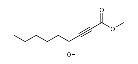 methyl 4-hydroxy-2-nonynoate结构式