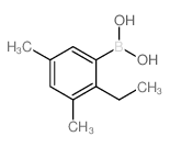 2-乙基-3,5-二甲基苯硼酸结构式