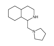 1-吡咯烷-1-甲基脱氢异喹啉结构式