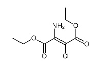 diethyl 2-amino-3-chlorobut-2-enedioate结构式