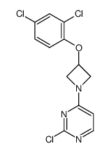 2-chloro-4-(3-(2,4-dichlorophenoxy)azetidin-1-yl)pyrimidine Structure