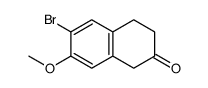6-bromo-7-methoxy-3,4-dihydronaphthalen-2(1H)-one结构式