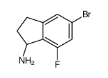 5-bromo-7-fluoro-2,3-dihydro-1H-inden-1-amine Structure