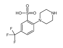 2-piperazin-1-yl-5-(trifluoromethyl)benzenesulfonic acid结构式