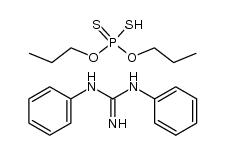 dipropyldithiophosphoric acid N,N'-diphenylguanidinium salt结构式