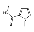 N,1-dimethylpyrrole-2-carbothioamide结构式