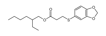 2-ethylhexyl 3-(benzo[d][1,3]dioxol-5-ylthio)propanoate Structure