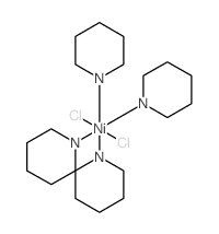 Nickel,dichlorotetrakis(pyridine)- structure