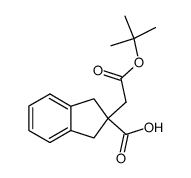 2-(2-tert-butoxy-2-oxoethyl)-2,3-dihydro-1H-indene-2-carboxylic acid Structure