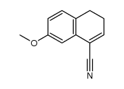 7-methoxy-3,4-dihydronaphthalene-1-carbonitrile结构式