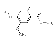 2-碘-4,5-二甲氧基苯甲酸甲酯结构式