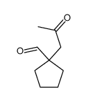 Cyclopentanecarboxaldehyde, 1-(2-oxopropyl)- (9CI) structure