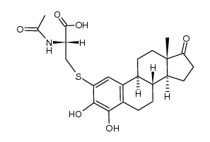 4-hydroxyestrone 2-N-acetylcysteine thioether Structure