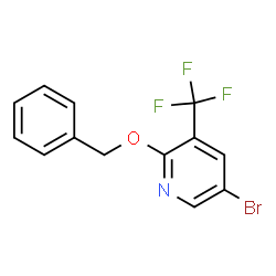 2-(苄氧基)-5-溴-3-(三氟甲基)吡啶结构式